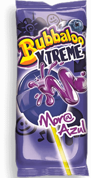 Paleta Bubbalo Xtreme mora Cont. 16,6g.