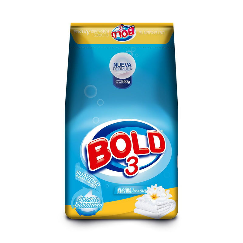 Detergente Bold 3 Flores de primavera en polvo 850gr