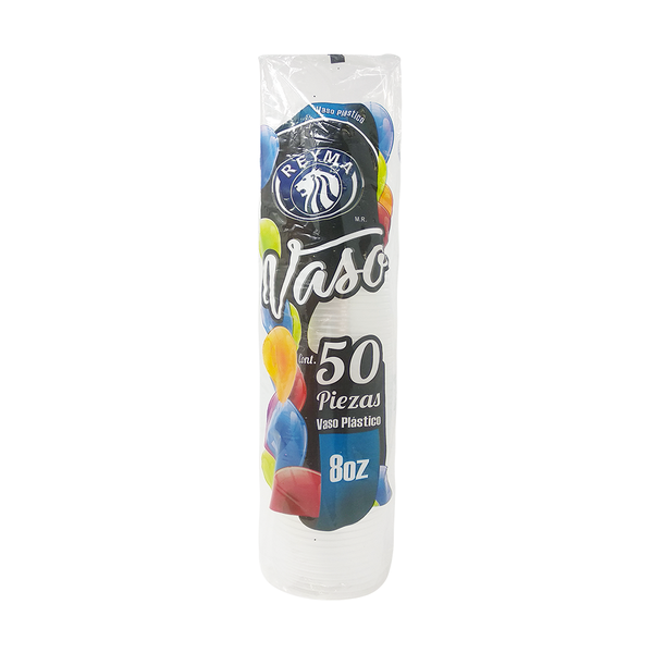Vaso Plástico 8 oz. Reyma Cont. 50pz.