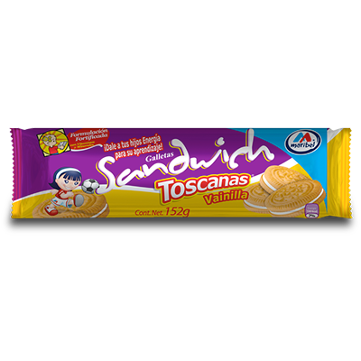 Galleta toscana sandwich vainilla 200gr