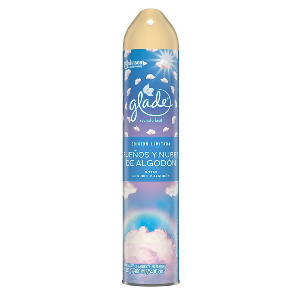 Aromatizante sueños y nubes de algodon Glade Cont. 1pz. 400ml.