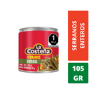 Producto Chiles serranos enteros la costeña en lata Cont. 1pz. 105gr