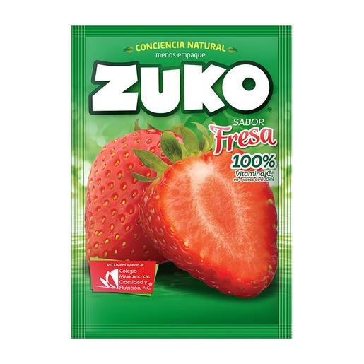 Concentrado En Polvo Zuko Fresa 15 Gr