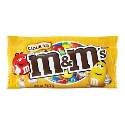 Cacahuate confitado de chocolate  M&M's 1pz 44.3gr