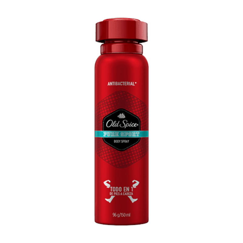 Desodorante en Aerosol Old Spice pure sport Cont. 96g.