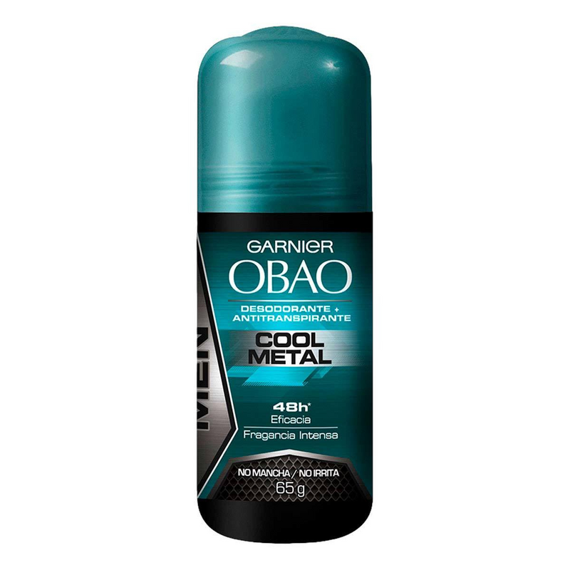 Desodorante Antitranspirante en Roll On Garnier Obao Men Cool Metal Cont. 65g.