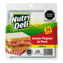 Jamón Virginia de Pavo Nutri Deli 250g