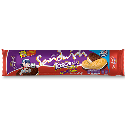Galleta toscana sandwich combinada 200gr