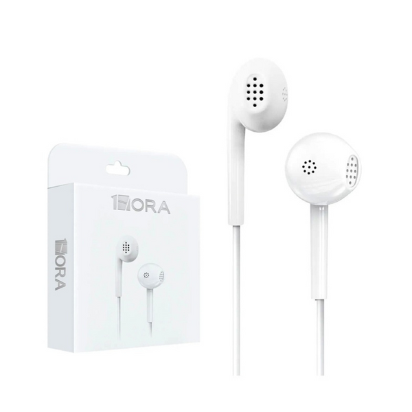Audífonos In Ear Manos Libres Mic 3.5mm 1hora blancos