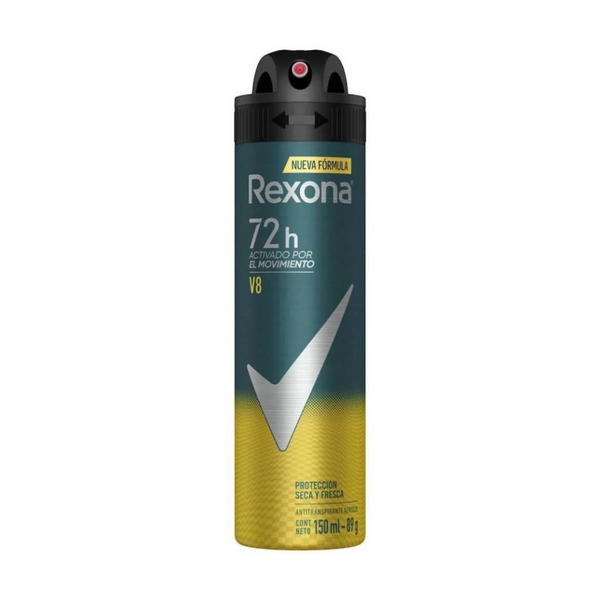 Antitranspirante Rexona v8 en aerosol para hombre 150 ml