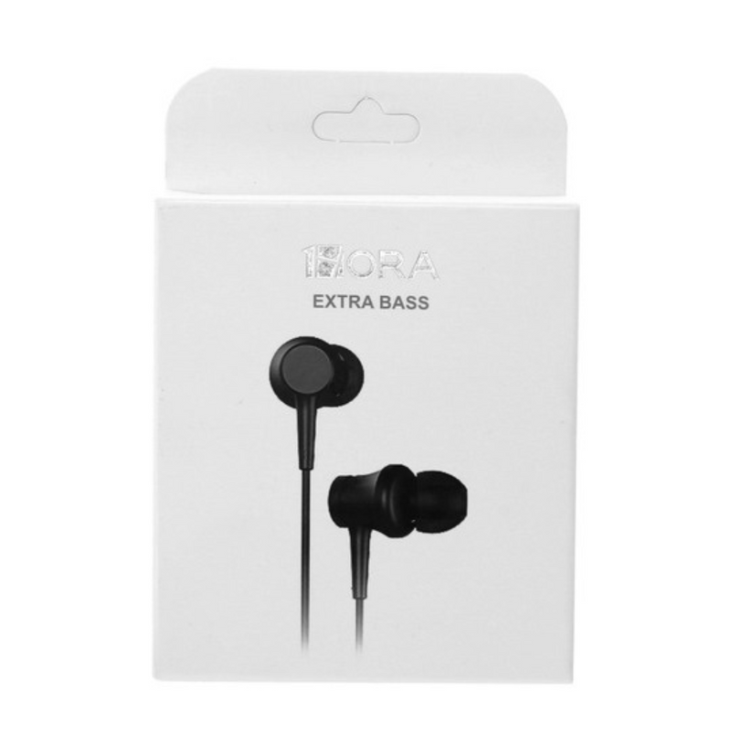 Audífonos Extra bass Manos Libres Mic 3.5mm 1hora negros