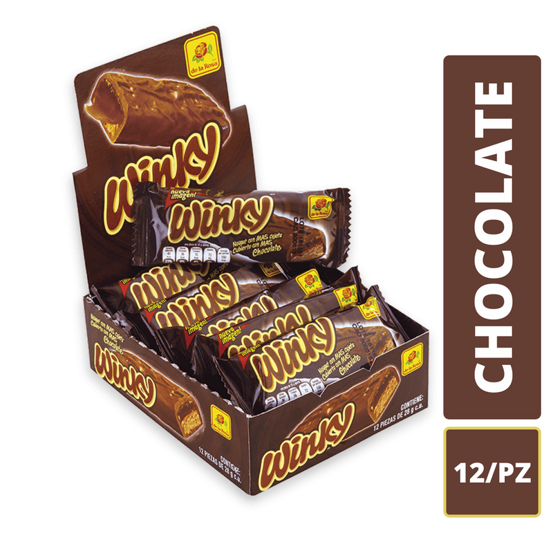 Chocolate Winky de la rosa 12pz/28gr