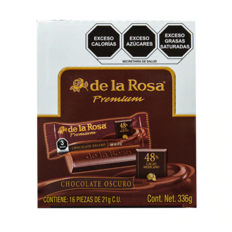 Chocolate Oscuro Premium 16 piezas 21grs