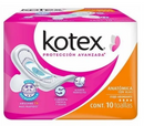 Toalla Femenina Kotex Proteccion avanzada  con/alas Cont. 10pz.