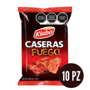 Kiubo Papas Caseras Fuego Paq 10pz/28gr