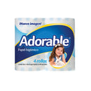 Papel Higienico adorable 4 rollos con 360 hojas