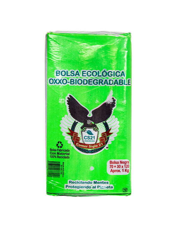 Bolsa Ecologica Negra Basura 70x90 (mediana) Cs21 1kg.