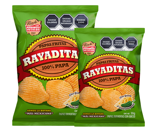 Papas Fritas Rayaditas Los coyotes 30gr