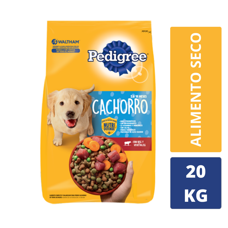 Alimento para perros pedigree cachorro 20kg