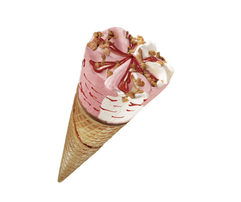 Cono de nieve sabor fresa/chocolate Yiju
