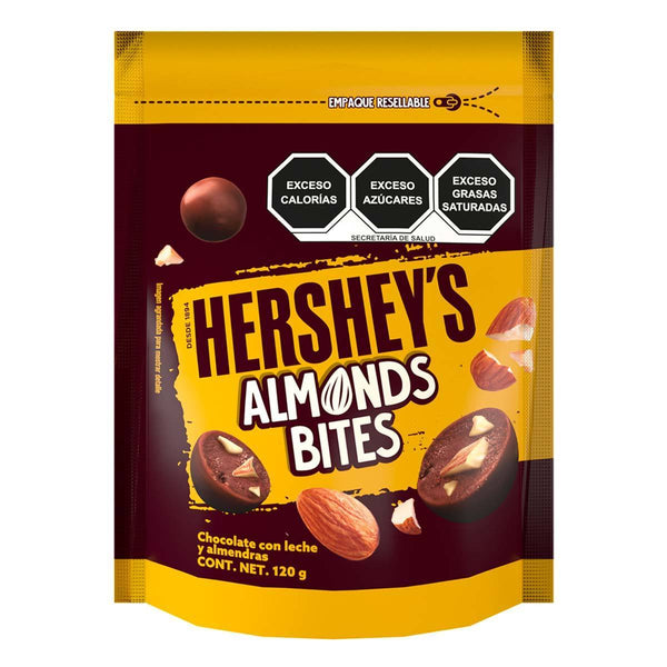 Hersheys bites almendras Cont. 43g.