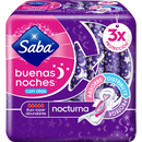 Toalla Femenina Saba Buenas noches con/alas Cont. 8pz.