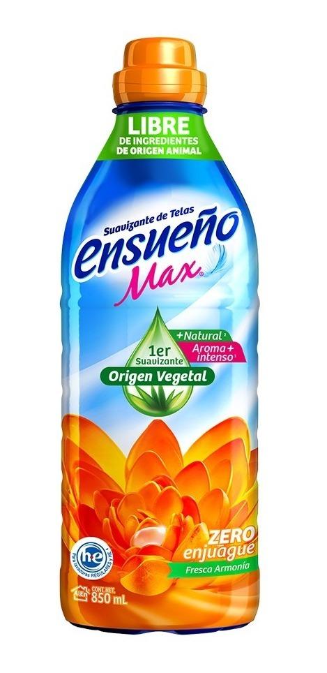 Suavizante de telas Ensueño Max Fresca armonia Cont. 850ml.