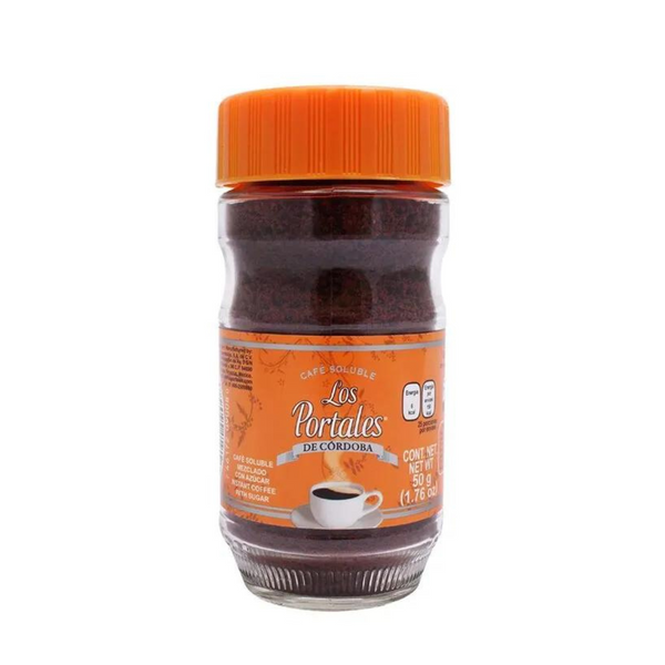 Cafe Los Portales Soluble Con Azucar 50 Gr