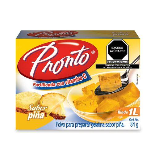 Gelatina Pronto sabor Piña 84g
