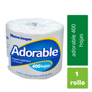 Papel Higiénico Adorable individual 400hojas.
