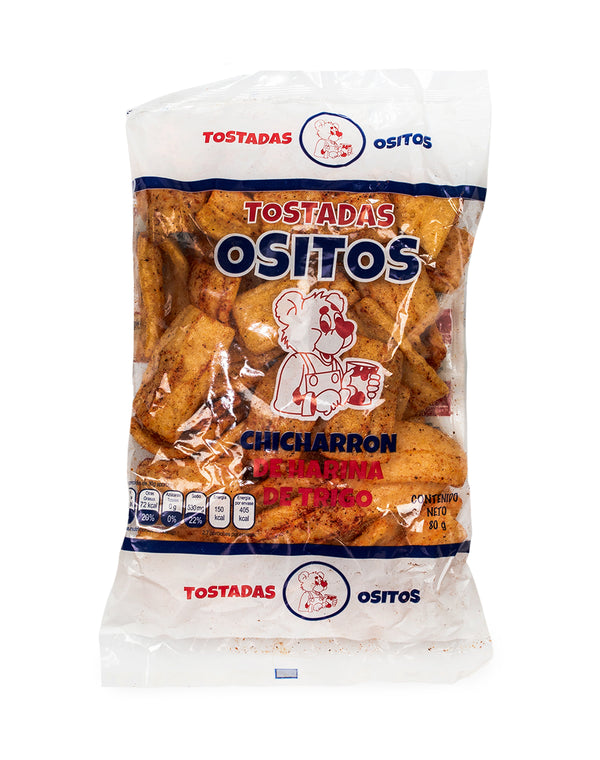 Chicharron de harina de trigo Ositos Cont. 80g.