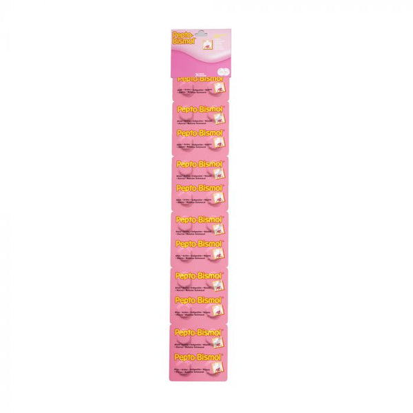 Pepto bismol tableta Masticable 262.4mg. Cont. 1 tab.
