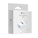Combo Cargador Carga Rapida Cable Usb V8 2.4a 1hora Original blanco