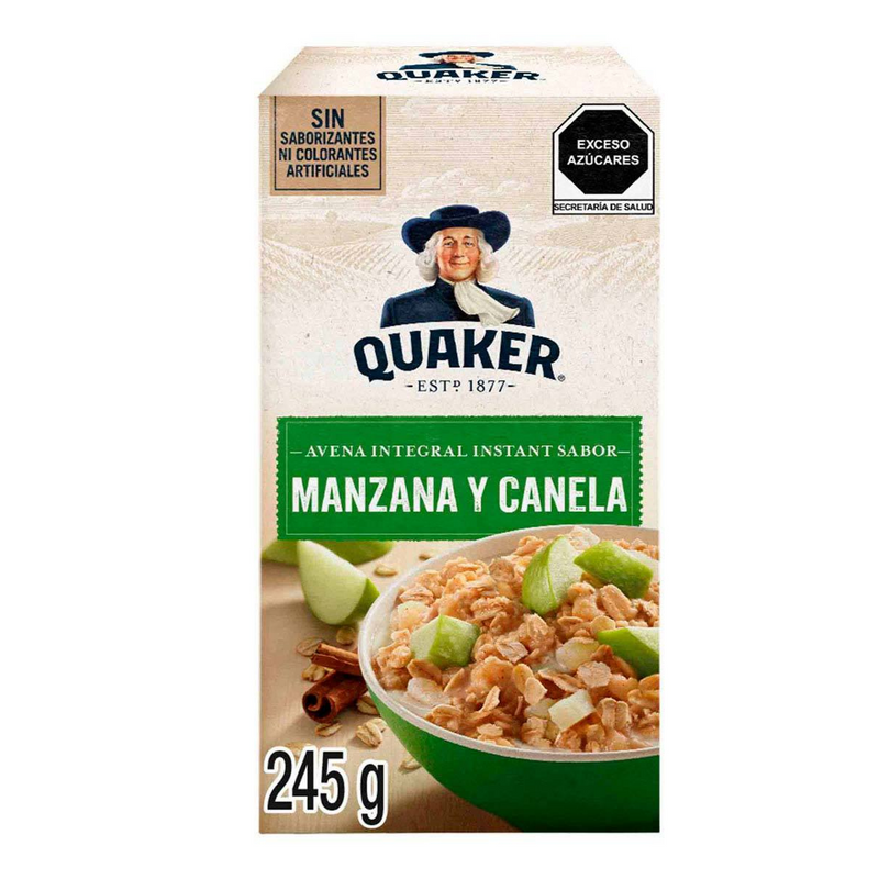 Avena Quaker Instant Fresas Con Crema 245g con 7pz