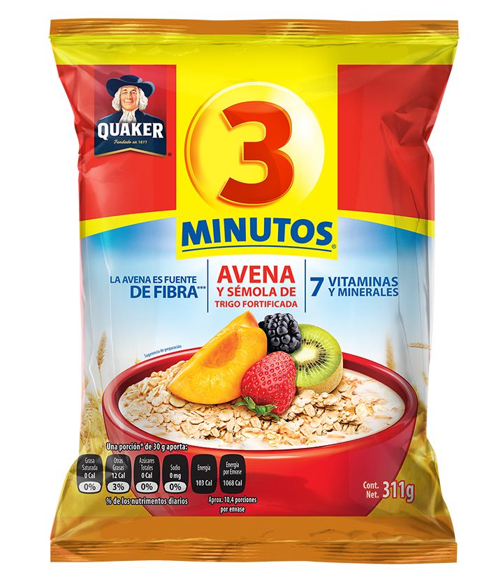 Avena Quaker 3 Minutos Cont. 380