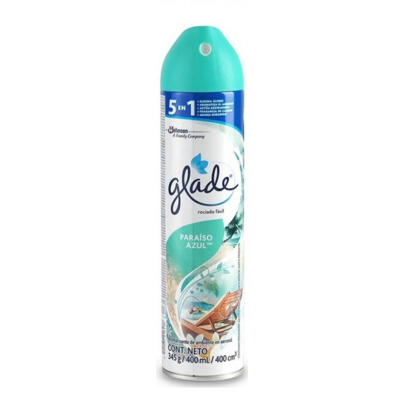 Aromatizante Paraiso azul Glade Cont. 1pz. 400ml