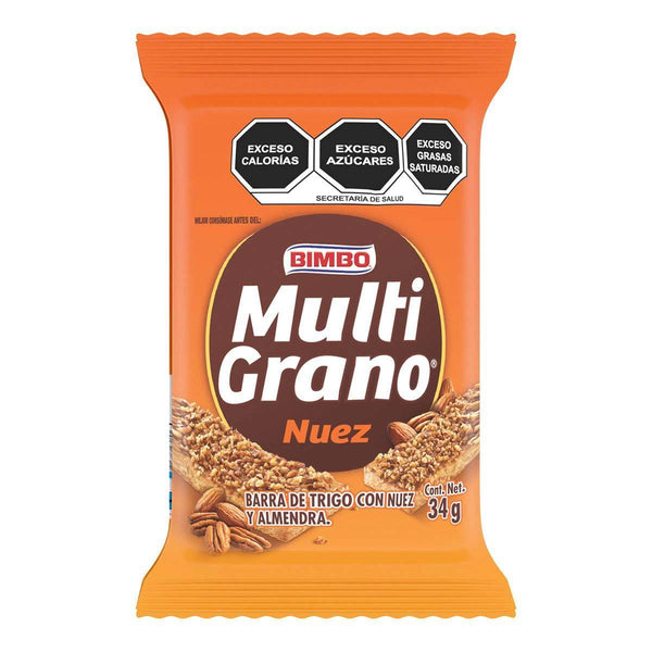 Barra Multigrano nuez 34gr