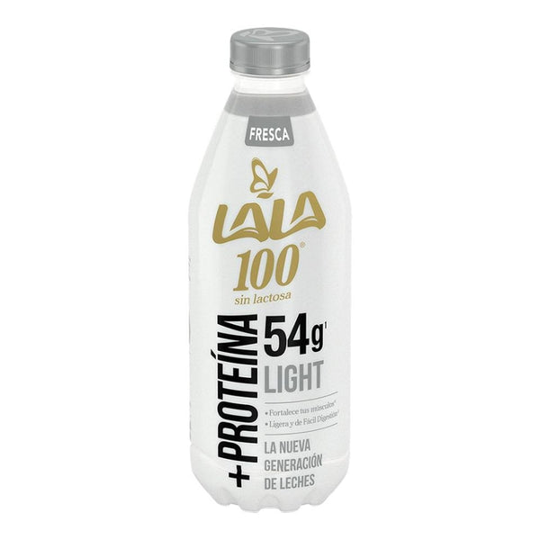 Leche fresca Lala 100 sin lactosa gris+proteína 1lt
