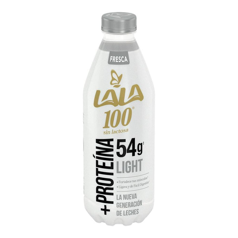 Leche fresca Lala 100 sin lactosa gris+proteína 1lt