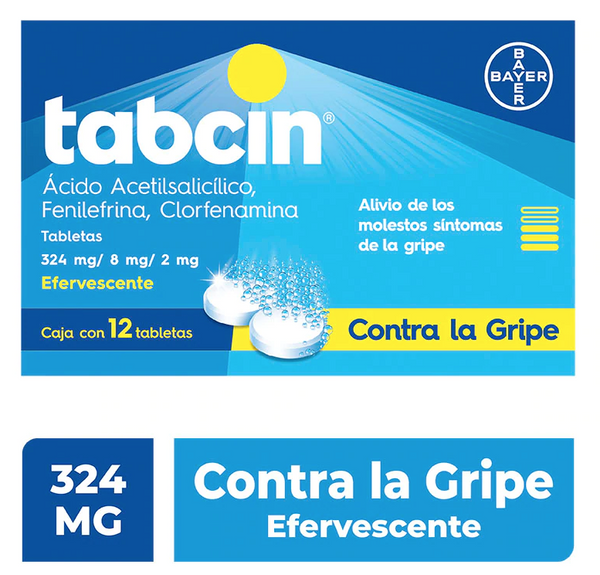 Tabcin Efervescente 324mg/8mg/2mg