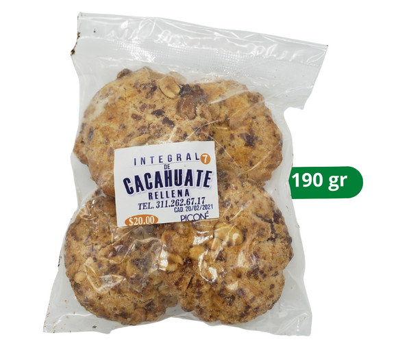 Galleta integral Cacahuate Picone 190gr