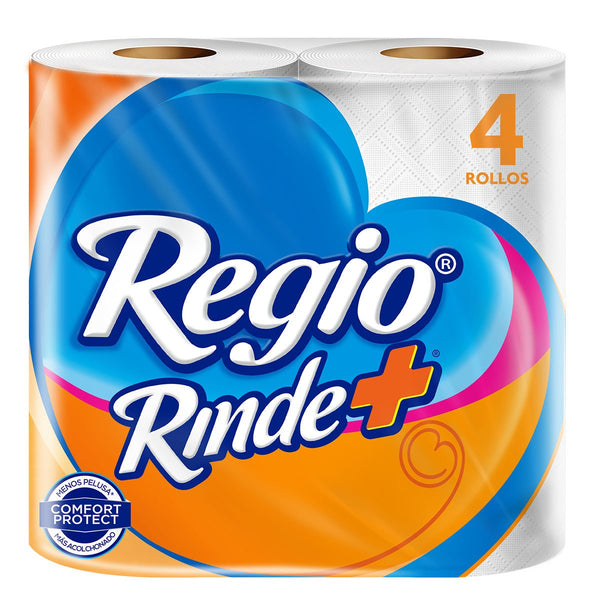 Papel Higienico Regio rinde+ 4pz 600 hojas