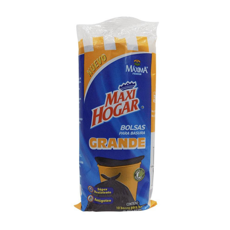 Bolsas Para Basura Maxi Hogar Grande Paquete Con 10 Piezas