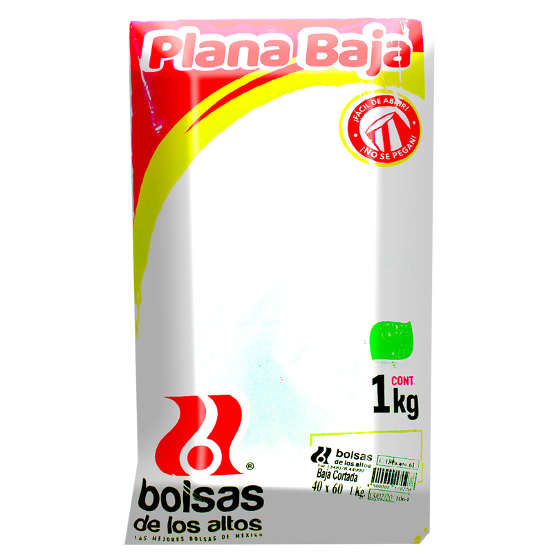 Bolsa Plana Baja 40x60 De los Altos 1kg.