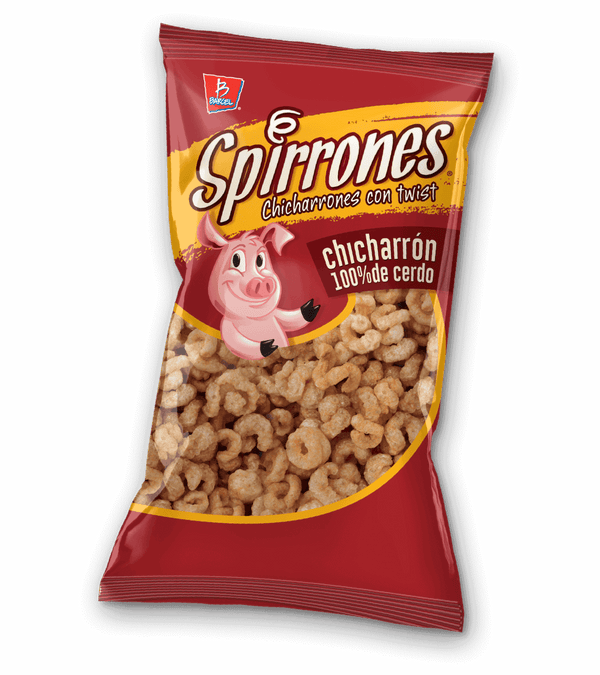 Spirrones Chicharron de Cerdo Barcel Cont. 25g.
