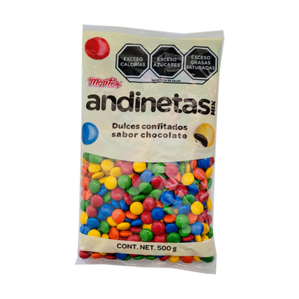 Chocolate Confitado Montes Andinetas (lunetas) 500gr