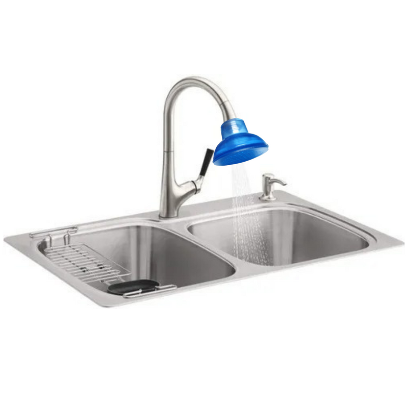 Regadera de plastico para fregadero 1pz.
